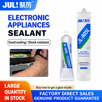 JL-905L Adhésif composé d'étanchéité en caoutchouc silicone haute température pour appareils électriques, compatible micro-ondes et fours