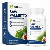 Capsules de soutien de la prostate certifiées GMP, supplément de santé à base de palmier nain, marque privée, capsules de palmier nain 500mg
