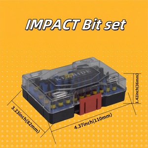 Kezhide 32-Piece Impact <b>Screwdriver</b> <b>Bit</b> <b>Set</b> Ph Pz Torx Sl Hex Steel For Auto Repair Tools - Product Image 4