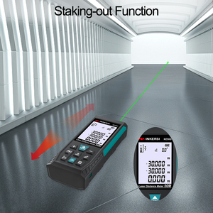 INKERSI Industriële draagbare laser-afstandsmeter 50M-120M bereik 2mm nauwkeurigheid IP54 waterdicht <span class=keywords><strong>AAA</strong></span>-batterij - Product Image 4