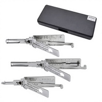 Outils de serrurier LiShi 2 1 VA2T VA2 HU83 NE72 VAC102 HU136 VA6 pour Laguna3 V.2 Citroën pour clés de voiture, étui de rangement argenté