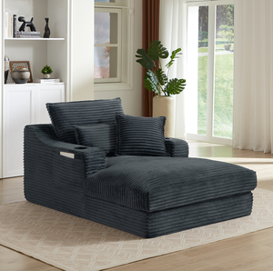 Canapé moderne confortable et rembourré de 47,24 pouces avec design de coussin unique, fauteuil lounge pour appartements, hôtels et salons - Product Image 3