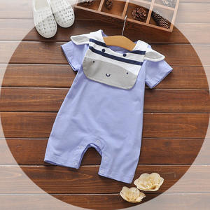 Ensemble de vêtements de boutique pour filles : Barboteuse bandana et bavoirs d'été pour bébés (vente en gros) - Product Image 3