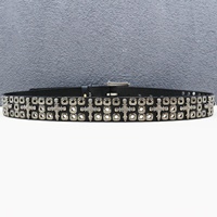 Ceinture en cuir personnalisée JULUN pour homme, ceinture en cuir véritable pour jeans, style gothique punk avec clous métalliques et revolver unique