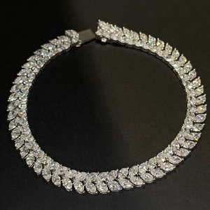Bracelet pour femme SGARIT de luxe en or 10 carats avec diamant ovale de 10 carats cultivé en laboratoire, certifié IGI - Commandes en gros pour les fabricants de bijoux - Product Image 4