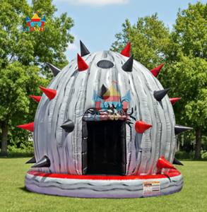 Dôme disco gonflable commercial avec panier de basket néon spécialement conçu pour les jeux d'enfants - Product Image 2