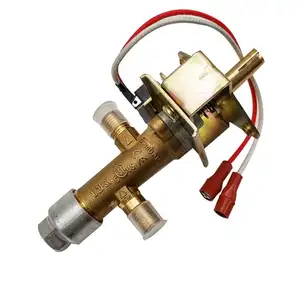 New 1/2PSI 65mBar Gas Steak Oven Grill One Inlet And One Outlet Brass Valve With Bracket Copper Valve With Micro Switch M10x1