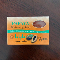Vente en gros de savon de bain de beauté enrichi en vitamine E parfumé au miel et à la papaye avec logo personnalisé luxueux