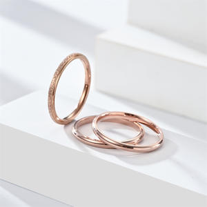 3 pçs/set Aço Inoxidável Fosco Casal Anéis para Amantes Homens Promessa Knuckle Anéis Festa de Casamento Jóias Presentes Accesorios Mujer - Product Image 4