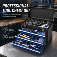 Ensemble d'outils mécaniques de réparation automobile en acier au carbone personnalisable OEM de 408 pièces, avec clés à douille 1/2, 3/8, 1/4, 72T et coffret