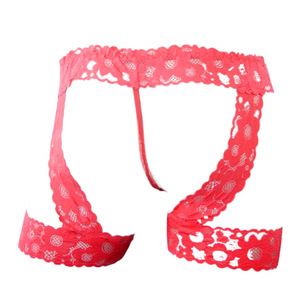Sous-vêtements sexy en dentelle transparente pour homme Choco Ace, taille basse avec poche pour un port intime - Product Image 4