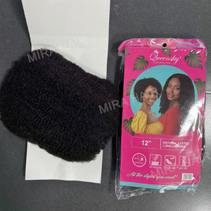 Extensions de cheveux synthétiques afro crépus de 12 pouces, 100g, pour tissage, <span class=keywords><strong>dreadlocks</strong></span> et tresses, pour femmes noires - Product Image 5