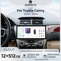 DUDUAUTO convient à la Toyota Camry 2012-2014, écran de navigation Android modifié de 12 pouces avec Bluetooth et Car-play
