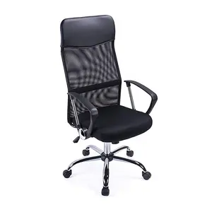 Amostra grátis Black High Back Boss Executivo Cadeira giratória ergonômica Mesh Office Chairs