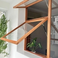 Conception moderne Offre Spéciale verre à double vitrage cadre en alliage d'aluminium à isolation phonique fenêtres auvent à ouverture vers l'intérieur