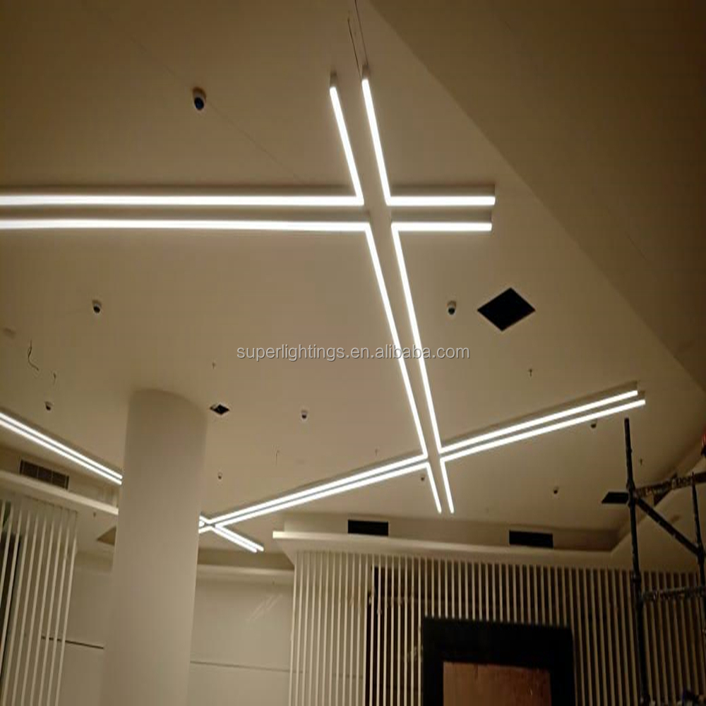 Modern Aluminum Office Led Ceiling Lamp Lighting Surface Mounted Pendant Lamp Fixture