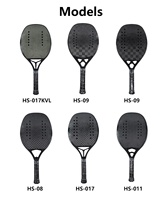 Raquette de beach tennis professionnelle Anyball HS-09 18k, design personnalisé, fibre de carbone, 325g, noire