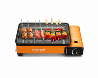 Barbecue à gaz portable pour camping en plein air au butane pour le camping et les aventures en pleine nature Barbecue de voyage pour petite tente en plein air