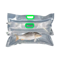 Sac à oxygène pour poissons vivants en gros avec poignée, sac en plastique transparent pour l'exportation de poissons vivants sur de longues distances