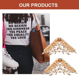 NUOBESTY Handbag Hollow <b>Corner</b> <b>Protectors</b> Metal Safety Guards Inch DIY Bag Supplies Purse Hardware Accessories For Crafting Jewe - Product Image 5