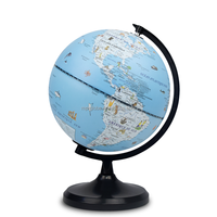 Globe terrestre politique de 20 cm (8 pouces) avec carte de France et motifs de dessins animés LED