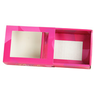 Boîte cadeau de luxe en carton rigide avec logo personnalisé imprimé, tiroir coulissant, gaufrage, laminage mat pour crème pour le visage