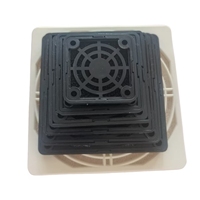 Cache-poussière pour ventilateur d'ordinateur de 4 cm, filtre éponge anti-poussière 3-en-1 de 40 mm, cache-ventilateur en maille plastique noire