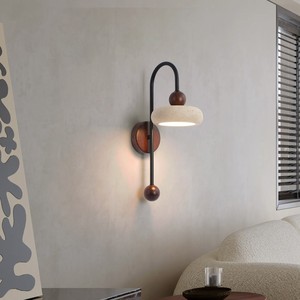 Lámpara de pared de piedra Huangdong minimalista moderna, control de interruptor Led E27 para dormitorio, sala de estar, pasillo, escalera - Product Image 2