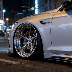 Jantes de voiture forgées monobloc personnalisées à deux pièces, à profil profond, en alliage d'aluminium poli, 20, 21, 22, 24, 26 pouces, 5x112, 5x120 pour <span class=keywords><strong>C10</strong></span> - Product Image 5