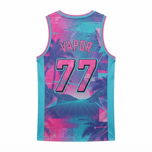 Camisetas de Baloncesto Clásicas Personalizadas Unisex, para Todos los Deportes, Transpirables, Antibacterianas, con Estampado Luminoso, Reversibles - Product Image 3