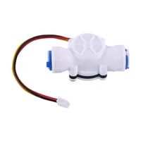 Capteur de débit liquide YF-S301 Débitmètre Hall Tuyau PE à 3 branches Distributeur d'eau à connexion rapide