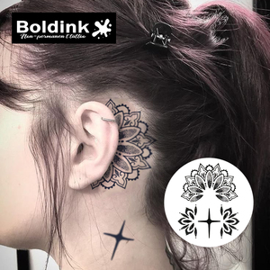 <span class=keywords><strong>Tatouage</strong></span> au jus de Jagua Boldink personnalisé, réaliste, motif fleur de mandala, résistant à l'eau, longue durée (2 semaines) - Product Image 3