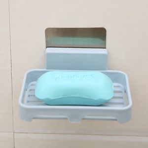 Paste Drain Creative <b>Soap</b> <b>Holder</b> Box Wall-mounted <b>Soap</b> Dish Plastic Home Daily Punch-free Bathroom Shelf <b>Soap</b> Box - Product Image 2