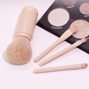 Telescopic <b>Makeup</b> <b>Brush</b> Portable Travel <b>Makeup</b> <b>Brushes</b> Set Eyeshadow Loose Powder Mini <b>Makeup</b> <b>Brush</b> Beauty Tools - Product Image 6