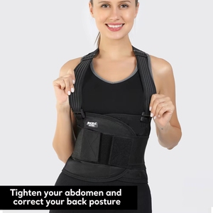 Ceinture lombaire ajustable pour hommes et femmes, soutien confortable pour les épaules et le dos, correcteur de posture avec soulagement de la douleur pour le fitness - Product Image 2