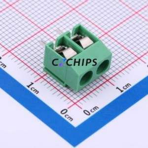 MX126-5.0-02P-GN01-Cu-S-A Screw Terminal Block Through hole Component (THT),P=5mm Connector 1x2P 5mm Green Through Hole - Product Image 1