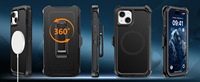 Coque de téléphone magnétique Defender avec clip étui pour IPhone16E housse de téléphone Defender magnétique 3 en 1 pour iPhone 15 16 Pro Max
