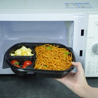 Groothandel wegwerp rechthoekige PP plastic saladeboxen, fruit-, vlees-, noedel- en taartcontainers van PP materiaal, lunch- en voedselcontainers