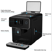 Machine à café expresso, cappuccino et latte entièrement automatique, intelligente, à écran tactile, en acier inoxydable, pour usage commercial et domestique 19