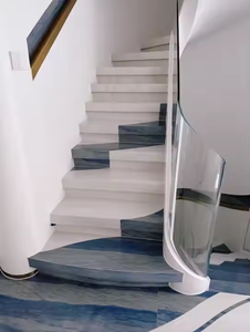 Azul venas rectas cuarcita pulido piedra Natural baño pared decoración mármol piso azulejo impermeable hoteles - Product Image 5