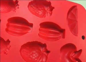 Molde De Silicone Personalizado Para Chocolate Sorvete Geléia Biscoitos-Frutas Como Morangos Abacaxis Maçãs Uvas Ferramentas De Cozimento - Product Image 4