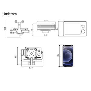 Map-A7R四40毫米56毫米61百万像素镜头全帧<span class=keywords><strong>2</strong></span>轴测量空中马普瓜夫无人机万向节摄像机 - Product Image 2