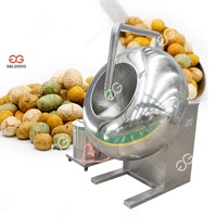 Ligne de production entièrement automatique en acier inoxydable pour la cuisson et le revêtement des cacahuètes enrobées de farine de haricots japonais, avec mélangeur et four de cuisson