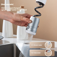 Rallonge de robinet de cuisine rotative multifonctionnelle 2 en 1 extensible pour enfants, facile à utiliser