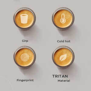 แก้วกาแฟพกพาแบบพับได้ ดีไซน์ทันสมัย ปี 2023 แก้วกาแฟสไตล์นอร์ดิกแบบใหม่ พร้อมดีไซน์ป้องกันการรั่วซึม แก้วกาแฟแบบกำหนดเองได้ - Product Image 4