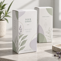 Boîtes d'emballage en carton pliables en papier blanc avec logo personnalisé écologique et recyclable pour parfums et rouges à lèvres