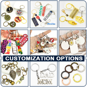 ขายส่งจากโรงงาน ราคาถูก รับทำโลโก้ แบรนด์ ชื่อ แกะสลักลงบนพวงกุญแจเหล็ก/สแตนเลส ป้ายห้อยคอสุนัข วงแหวนกุญแจแบบแบน วงแหวนกุญแจแบบแยกส่วน - Product Image 4