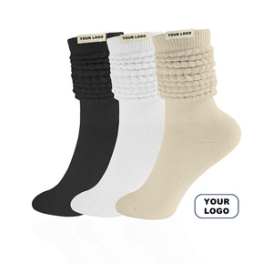 थोक उच्च गुणवत्ता वाली महिलाओं शीतकालीन मोटी मोजे कस्टम लोगो डिजाइनर नरम स्लॉच मोजे पैकेजिंग गर्म स्क्रैच मोजे - Product Image 1