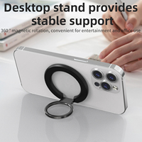 Support de téléphone magnétique pliable en alliage d'aluminium, anti-corrosion, design flexible, pour bureau – Nouveau style tendance