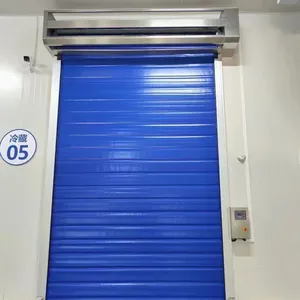 Congelador rentable Recuperación automática Fácil de limpiar Persiana enrollable segura de alta velocidad Puerta fría